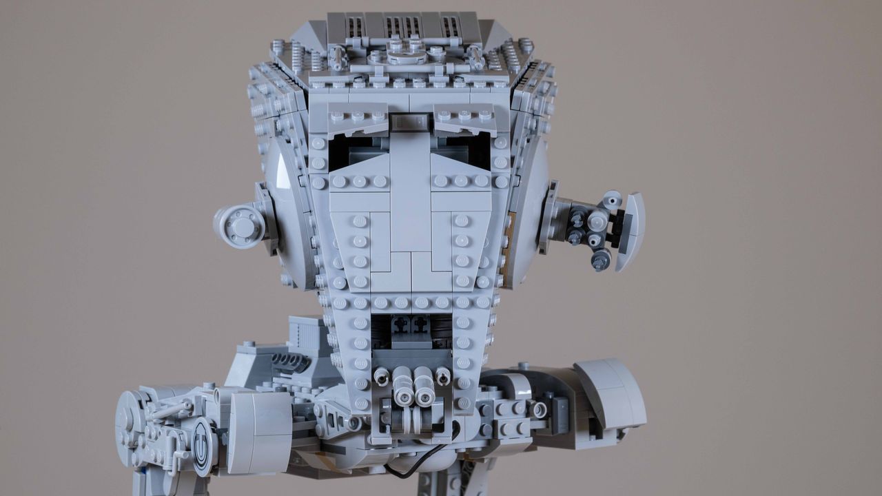 Lego Star Wars AT-ST Walker (75417) on a neutral background