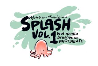 Sample image from Splash Vol. 1 Procreate brushes