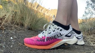 Close up of Merrell Long Sky 2 Matryx women’s trail running shoes