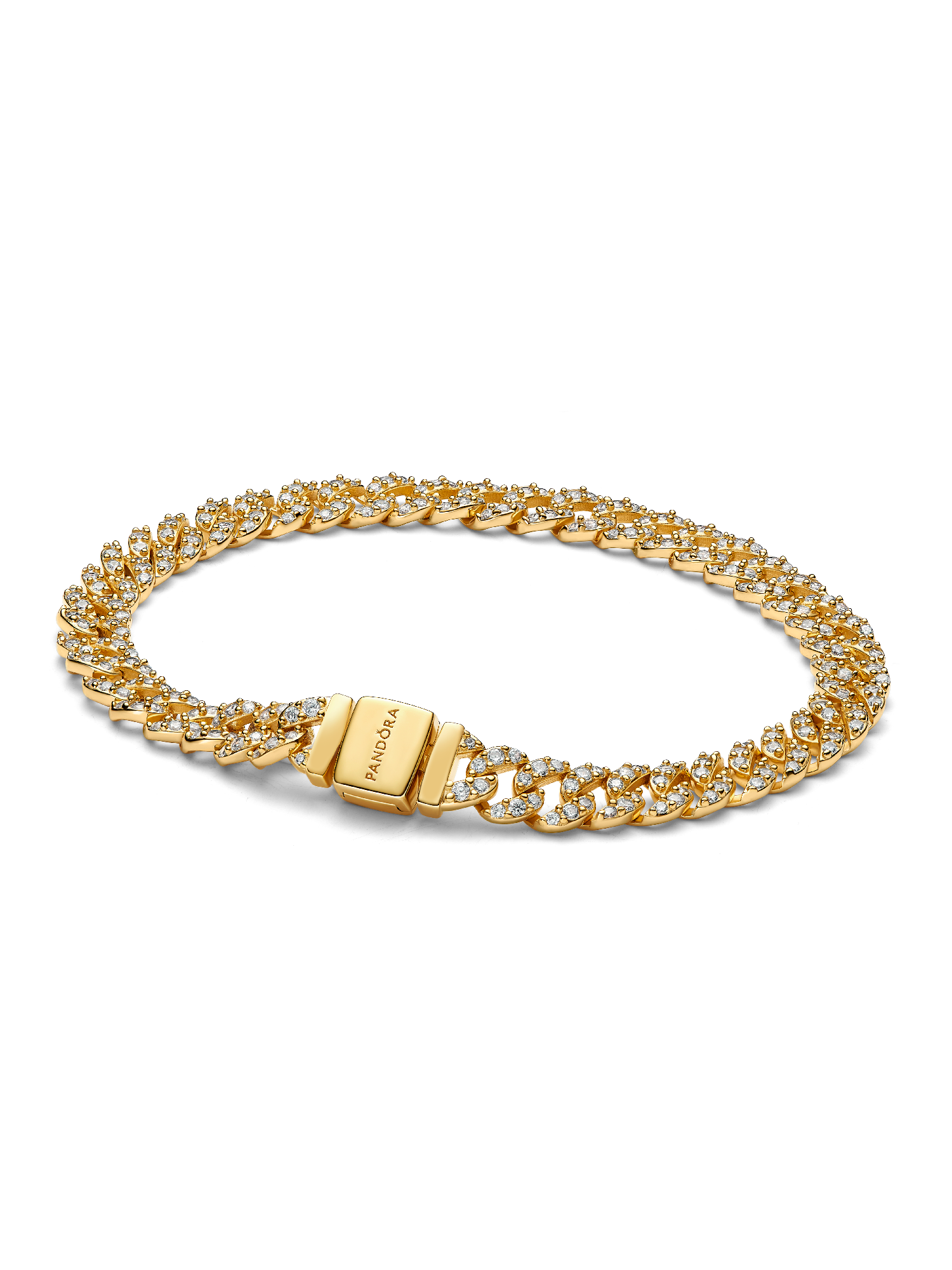 Pav&amp;eacute; Cuban Chain Bracelet