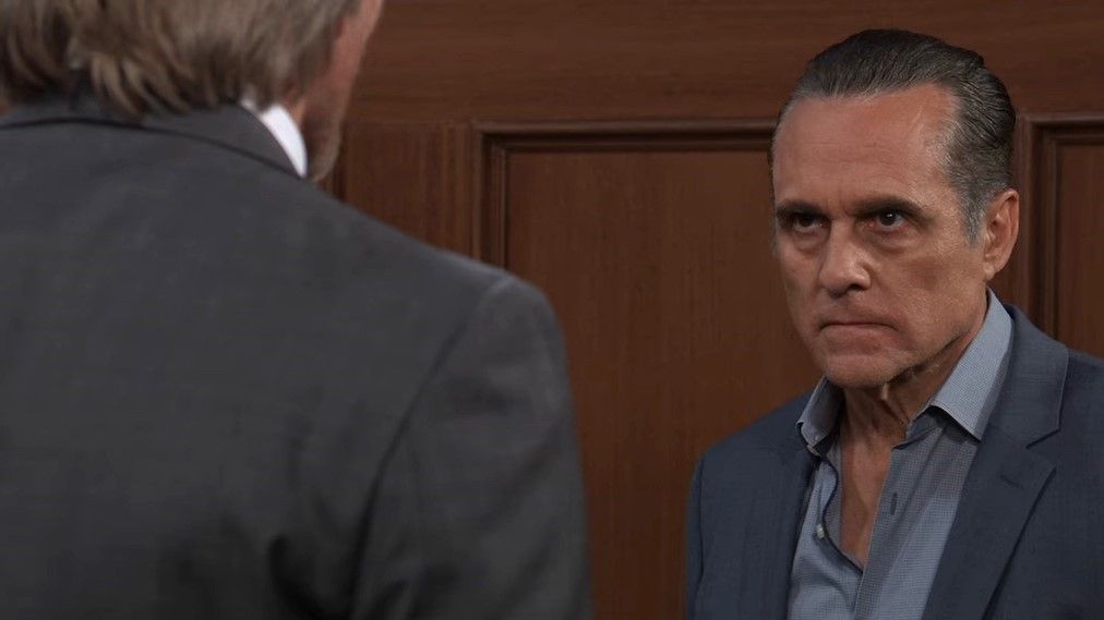 Maurice Benard as Sonny furious in General Hospital