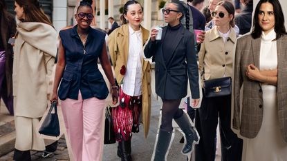 Three Marie Claire editors in a collage