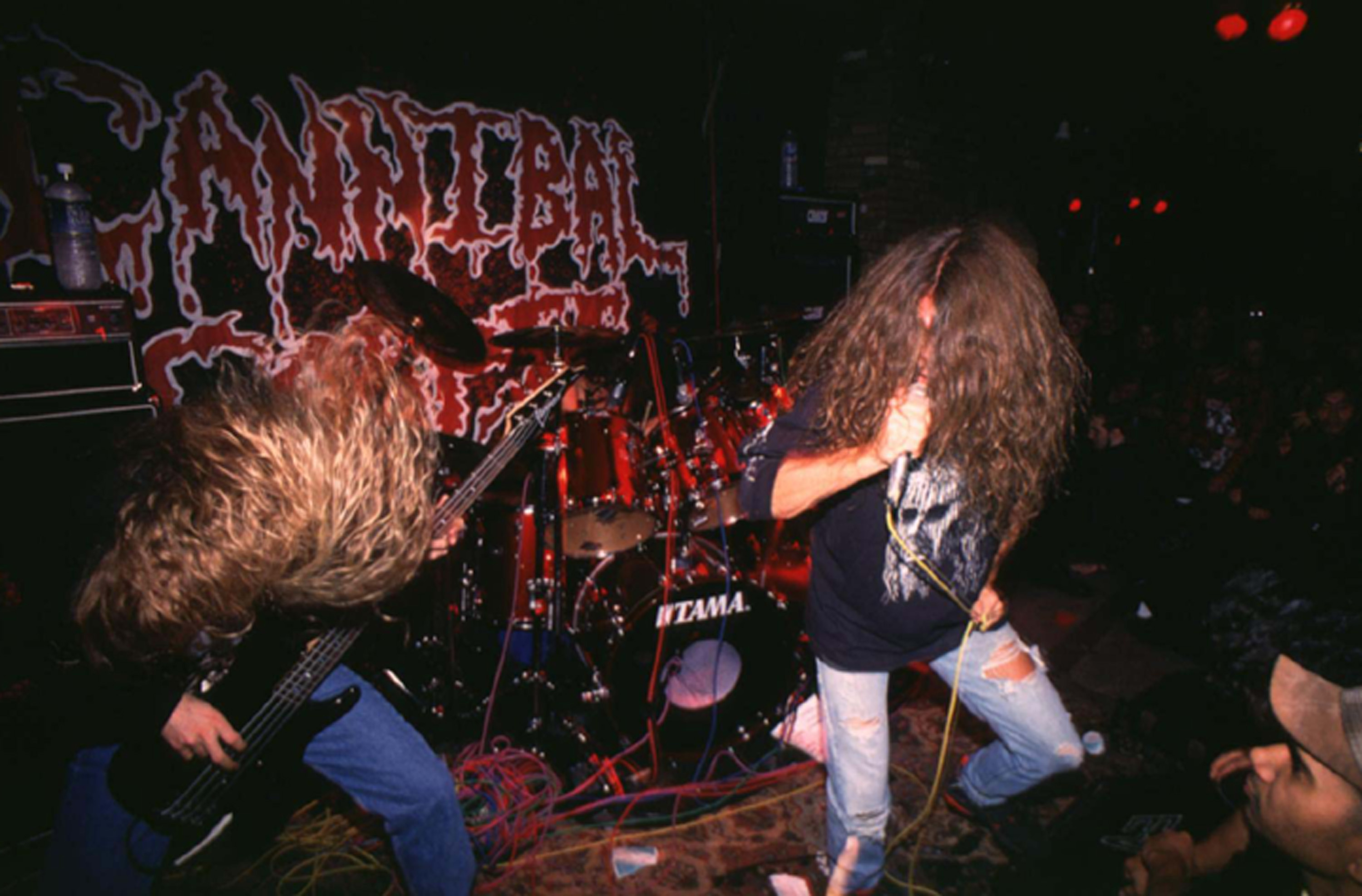 Cannibal Corpse on stage in 1994