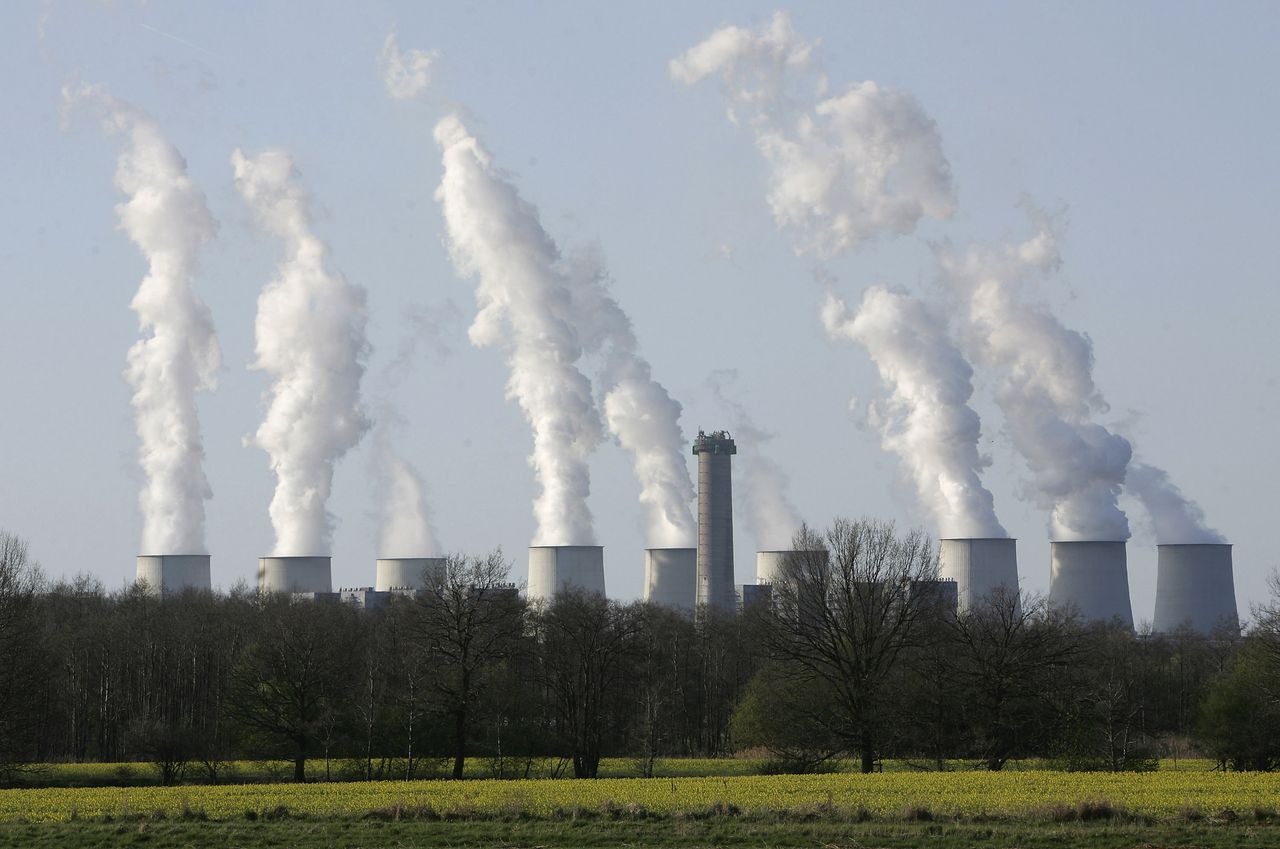 Coal-fired power plants.