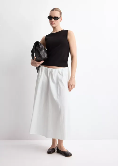Flared Cotton Skirt