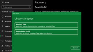 How to factory reset Windows 10