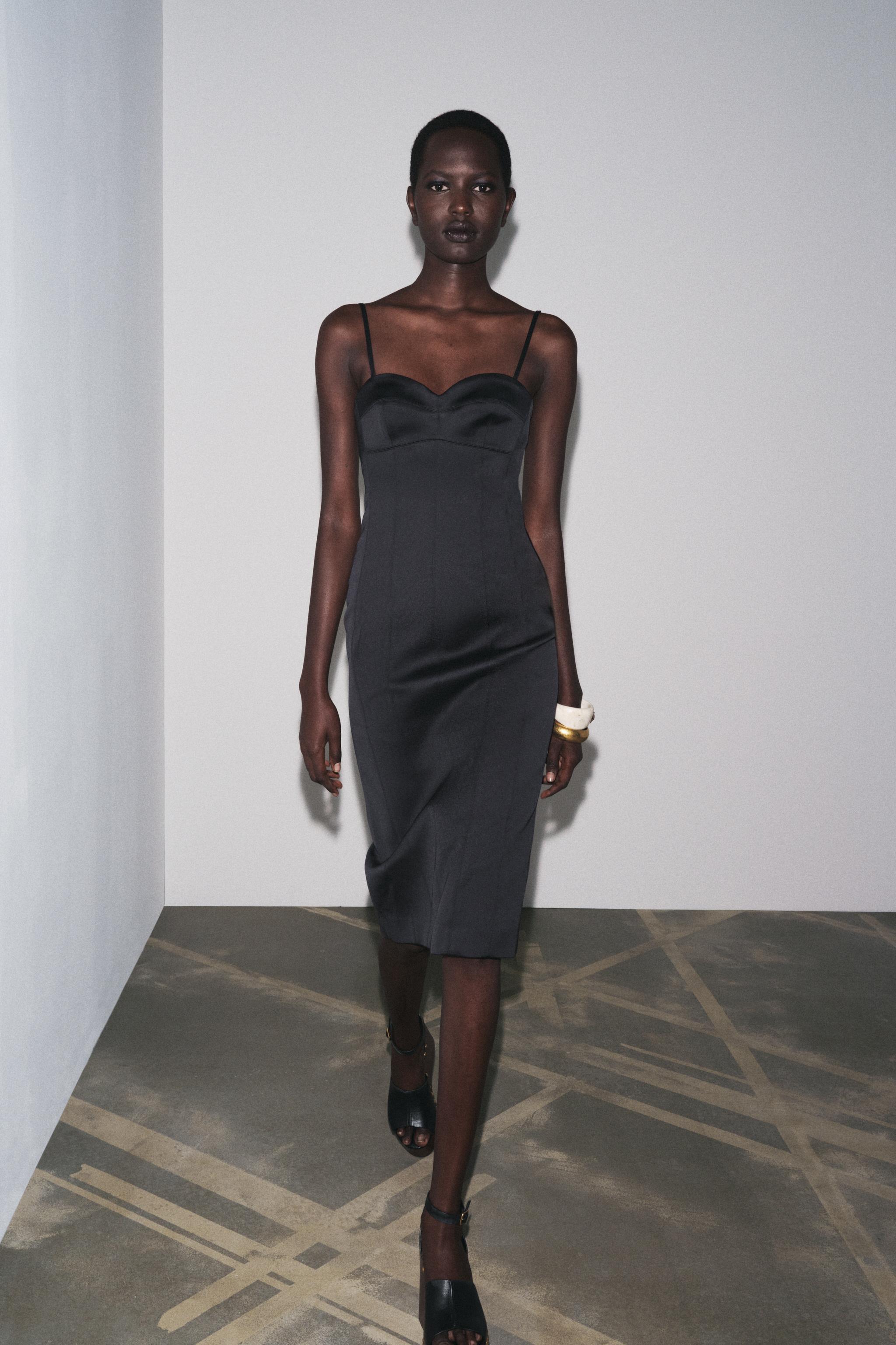Zw Collection Multi-Position Satin Dress