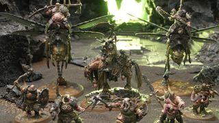 One of the new herald miniatures gathers the forces of Chaos from Warhammer: Age of Sigmar