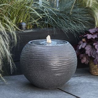 The Stone Sphere water feature from Lights4Fun