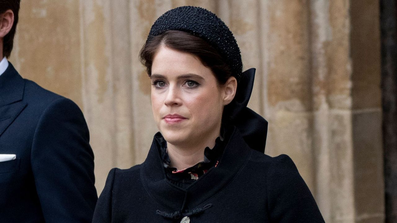 Princess Eugenie&#039;s heartbreak revealed. Seen here attending a memorial service for the Duke of Edinburgh