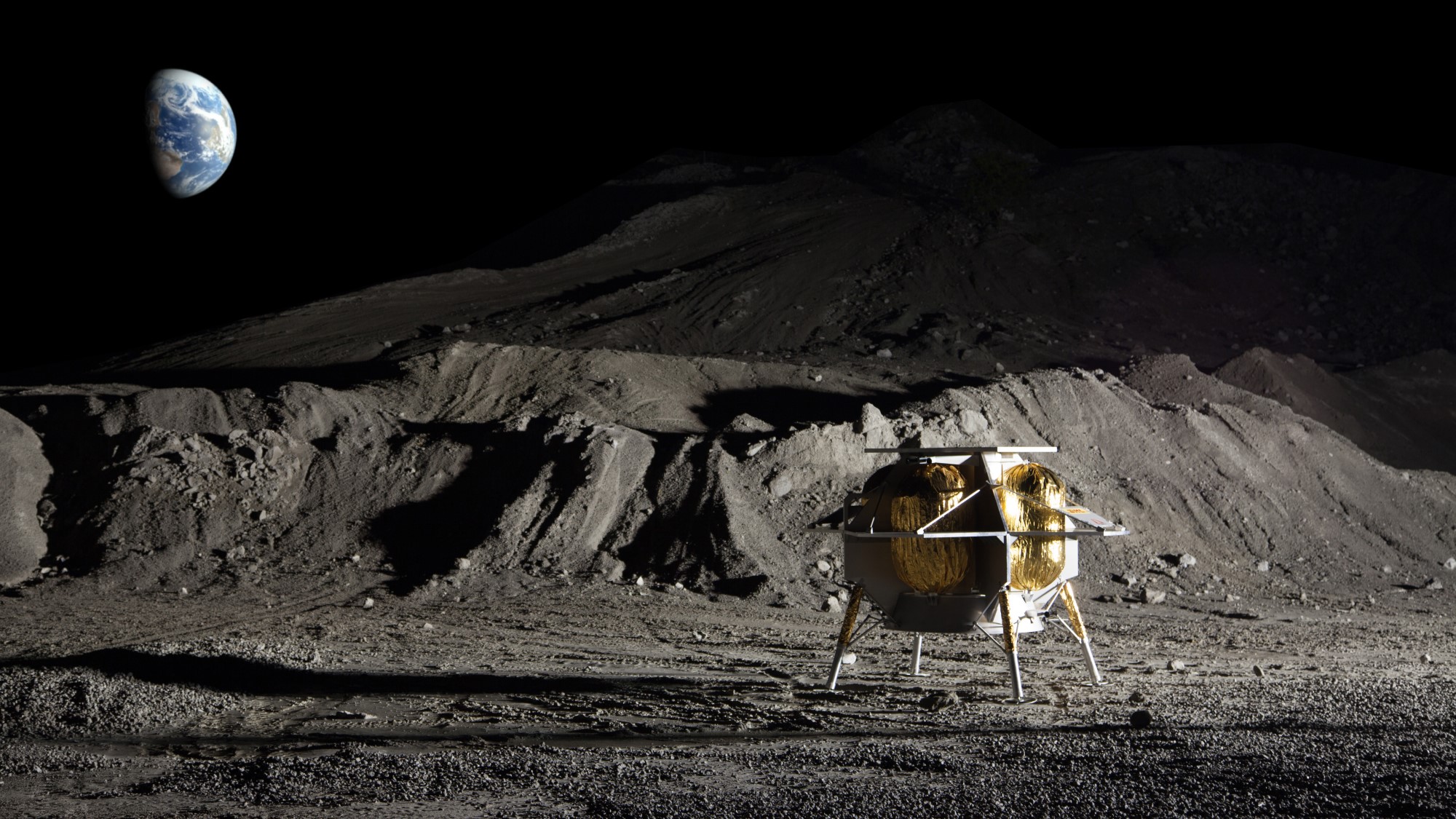 lunar lander depiction