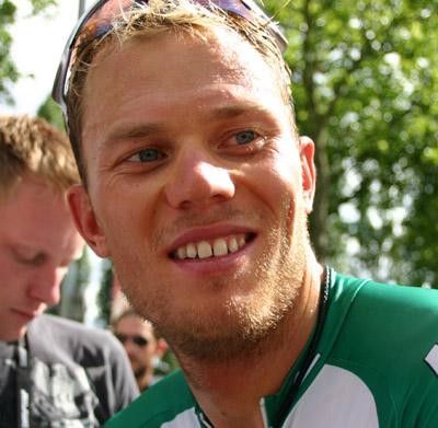 Thor Hushovd didn't look to worried about his time.