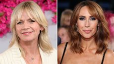 A comp image of Zoe Ball (L) and Alex Jones (R)