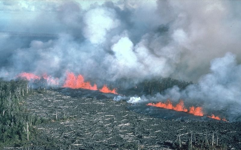 Kilauea volcano eruption