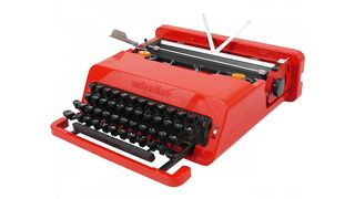 Lipstick-red Valentine typewriter