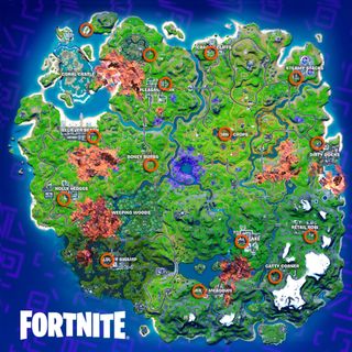 Fortnite Item Donation Boards locations map