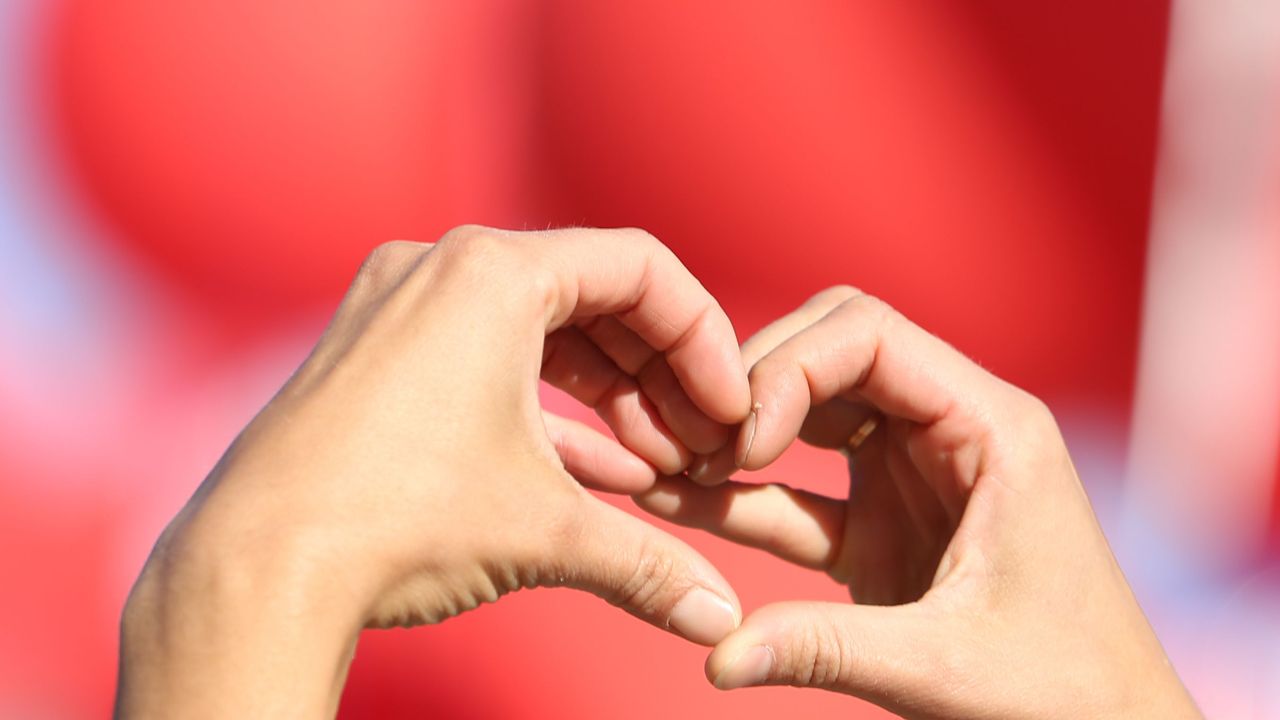 Finger, Hand, Heart, Nail, Skin, Love, Gesture, Valentine&#039;s day, Thumb, Manicure, 