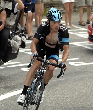 Vasil Kiryienka escapes on stage seventeen of the 2014 Tour de France