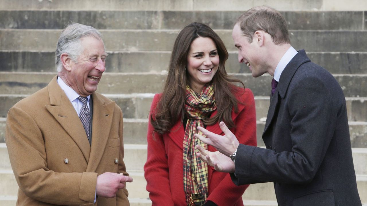 King Charles and the Prince and Princess of Wales visit Scotland in 2013