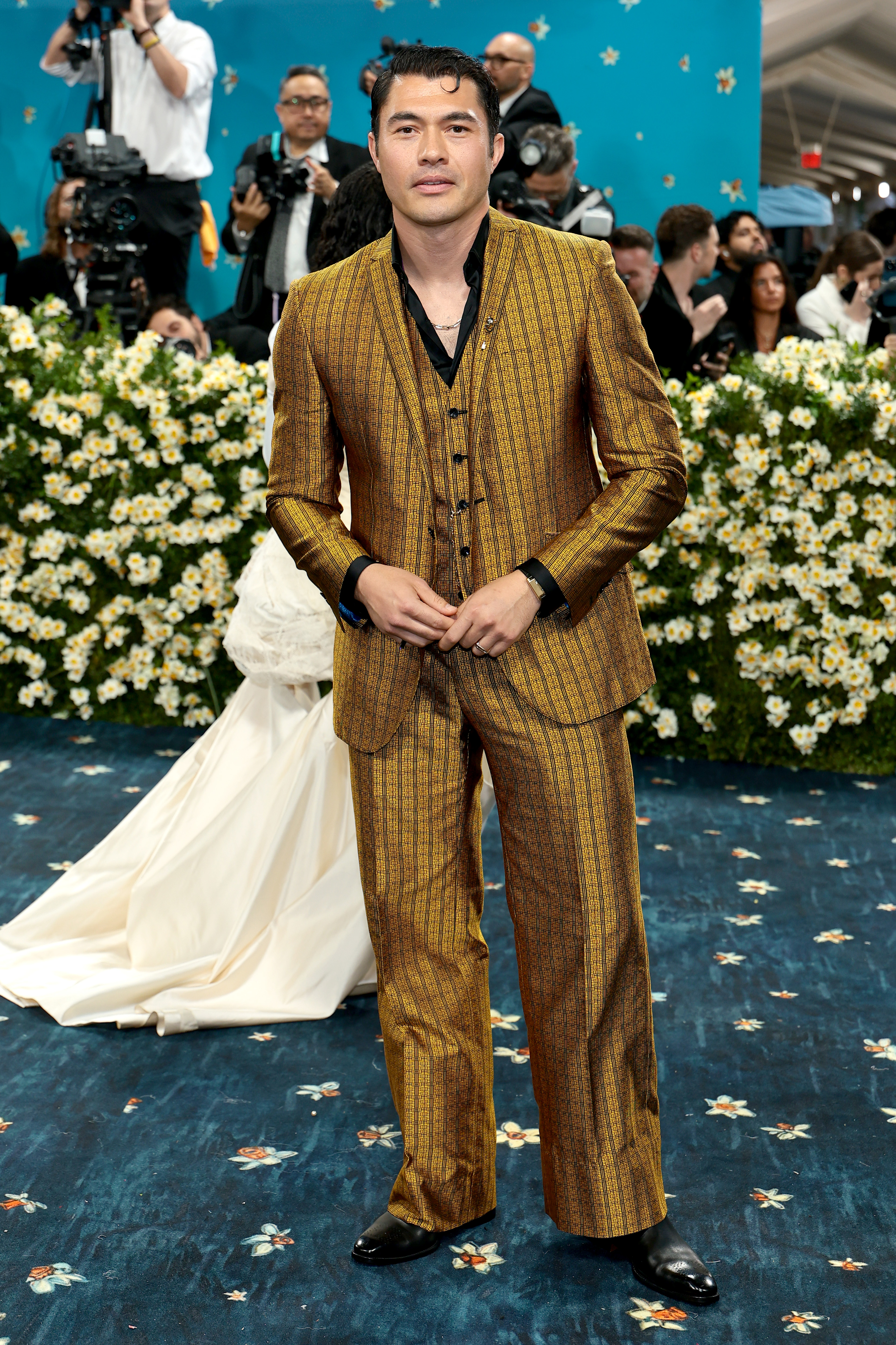 Henry Golding attends the 2025 Met Gala Celebrating "Superfine: Tailoring Black Style" at Metropolitan Museum of Art on May 05, 2025 in New York City. (Photo by Dimitrios Kambouris/Getty Images for The Met Museum/Vogue)