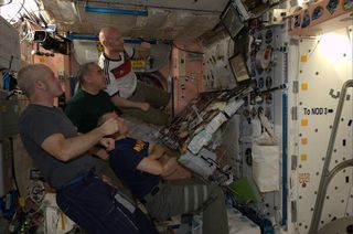 ESA's Alexander Gerst watches Germany play Argentina in the 2014 FIFA World Cup final from the International Space Station. Germany went on to win the tournament.