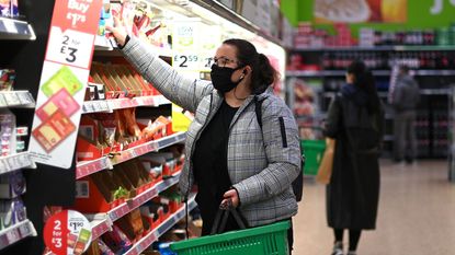 Woman in a supermarket