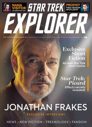 Jonathan Frakes on the cover of "Star Trek Explorer #7"