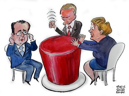 
Political cartoon World Ukraine Summit