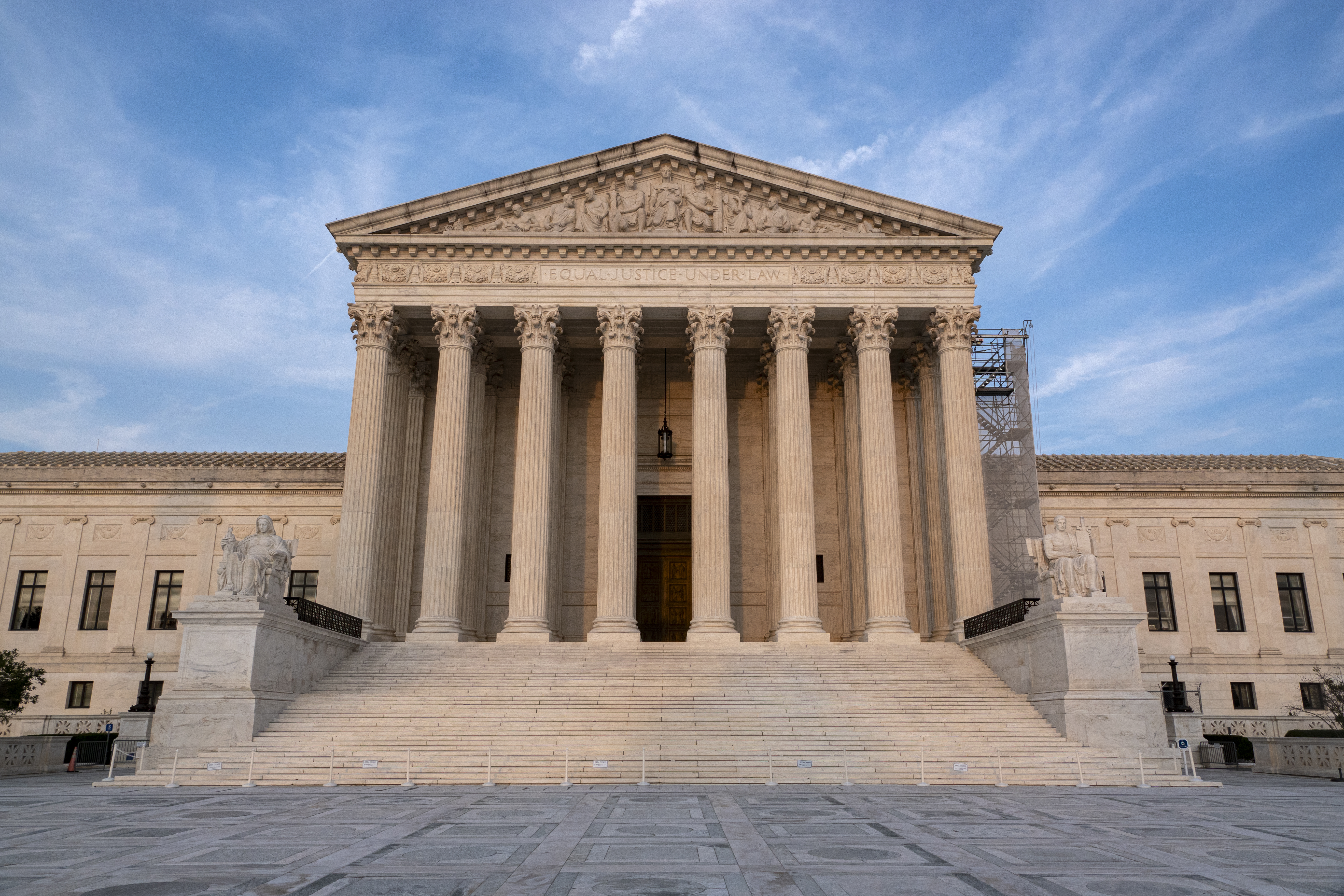 supreme court on a blue skied day