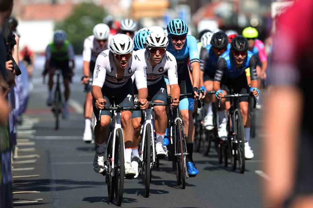 BALLARAT AUSTRALIA JANUARY 14 Graeme Frislie of Australia C competes during the Australian Cycling National Championships 2022 Criterium Mens U23 a 33km race from Ballarat to Ballarat AusCyclingAus on January 14 2022 in Ballarat Australia Photo by Con ChronisGetty Images