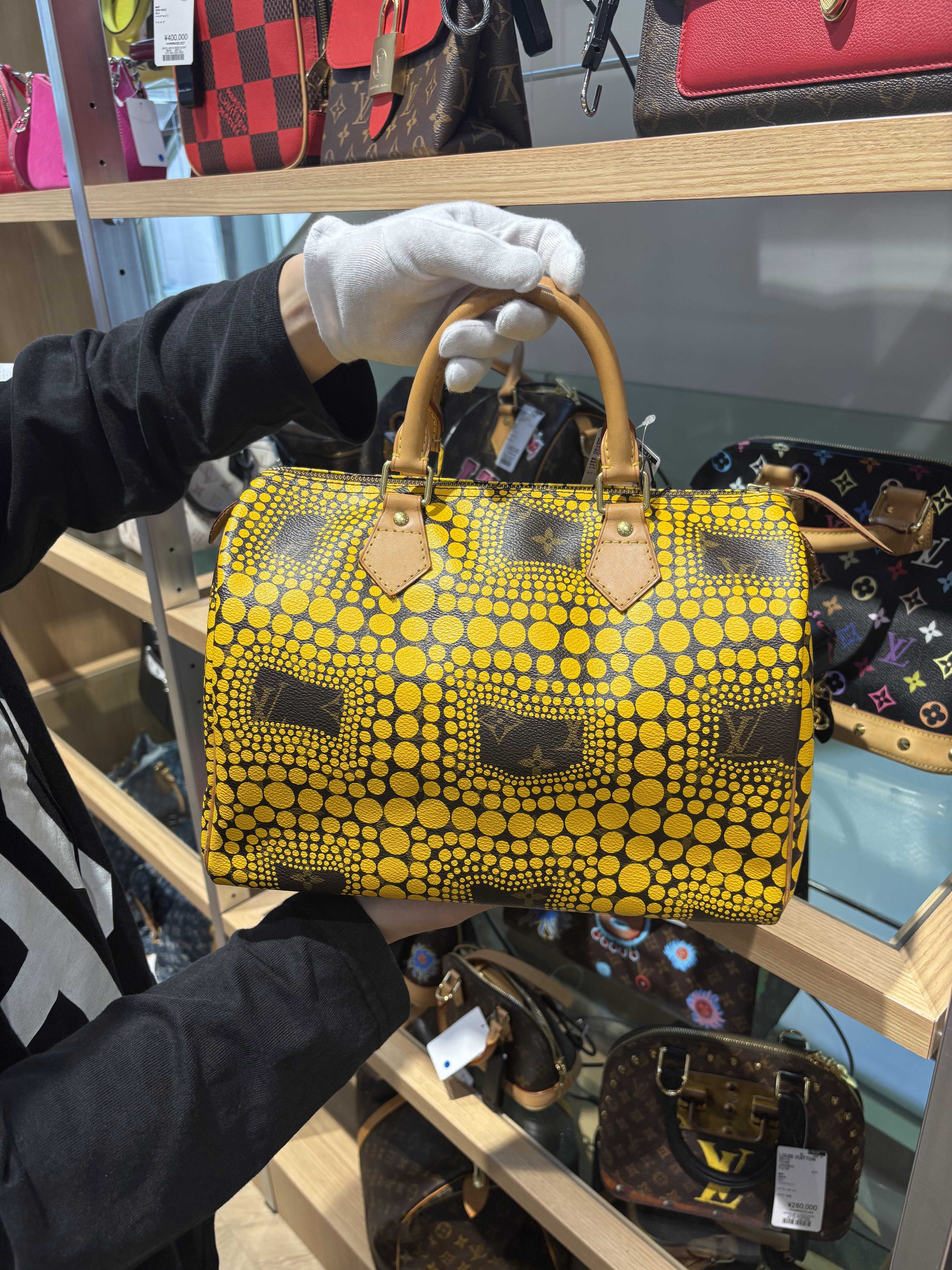 Who What Wear editor Ana Escalante shopping for vintage bags in Tokyo.