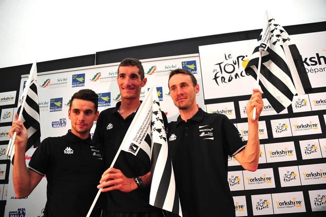 Brice Feillu and Bretagne-Seche Environnement teammates