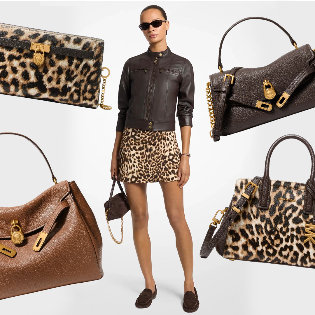 Collage of Michael Kors products 