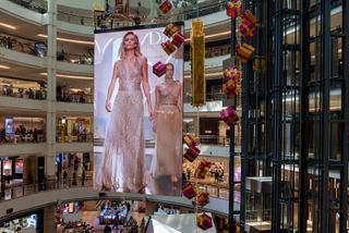 The Suria KLCC Shoping Mall in Kuala Lumur, Malaysia recently installed the world’s largest double-sided LED display from NanoLumens.
