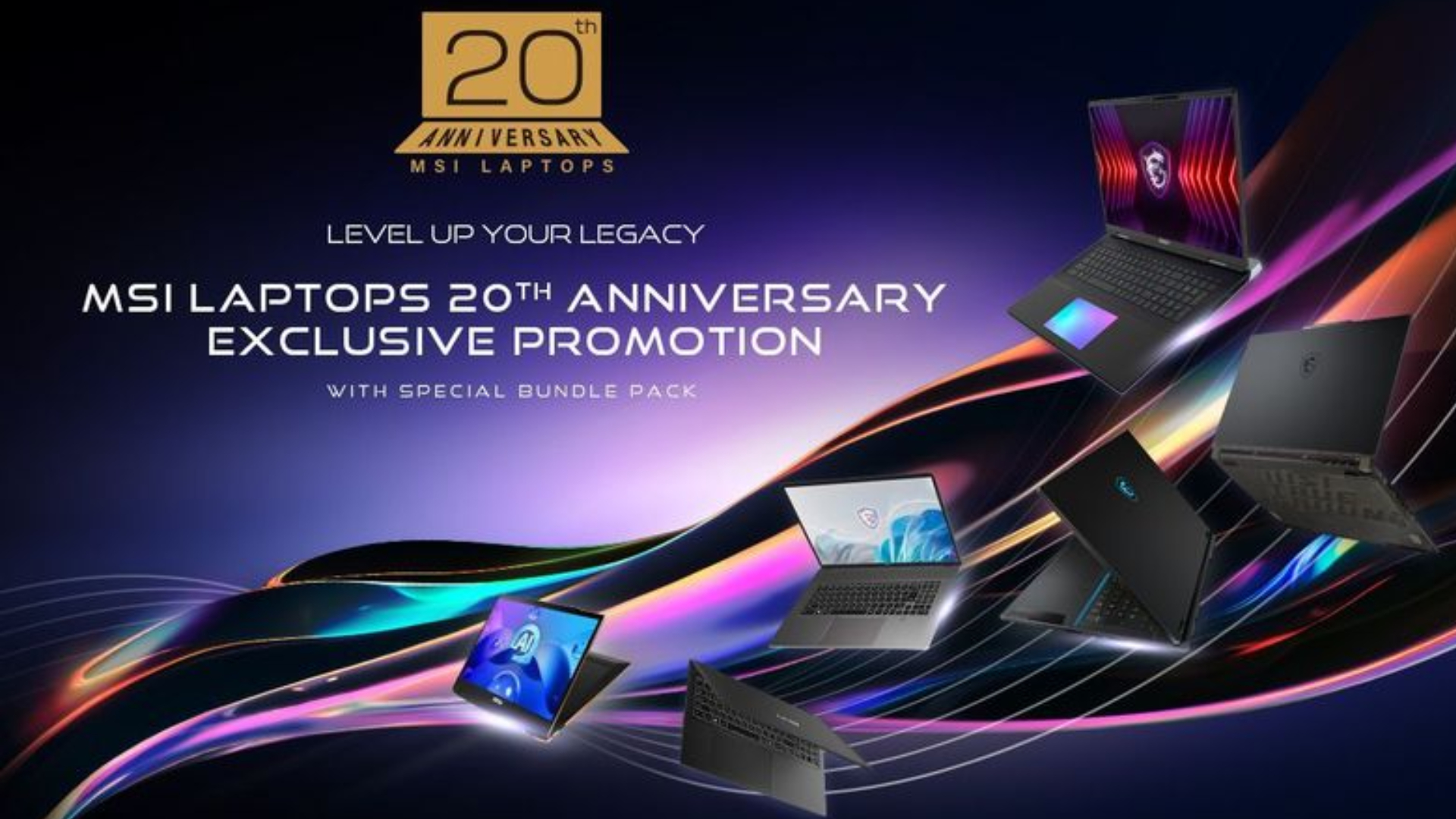  MSI is celebrating the 20th anniversary of its first laptop in London 