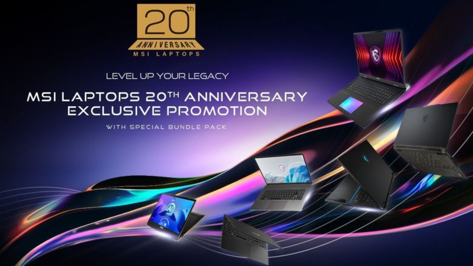 MSI is celebrating the 20th anniversary of its first laptop in London