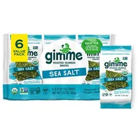 Gimme Organic Premium Roasted Seaweed Snacks (6-pack)