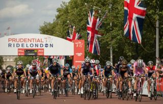 The start of the women's Prudential RideLondon