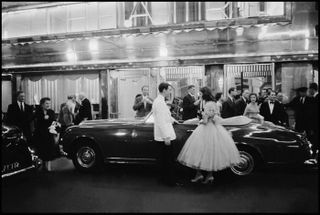 ENGLAND. London. 1957. A Gentleman's London. Entrance to the Savoy Hotel.