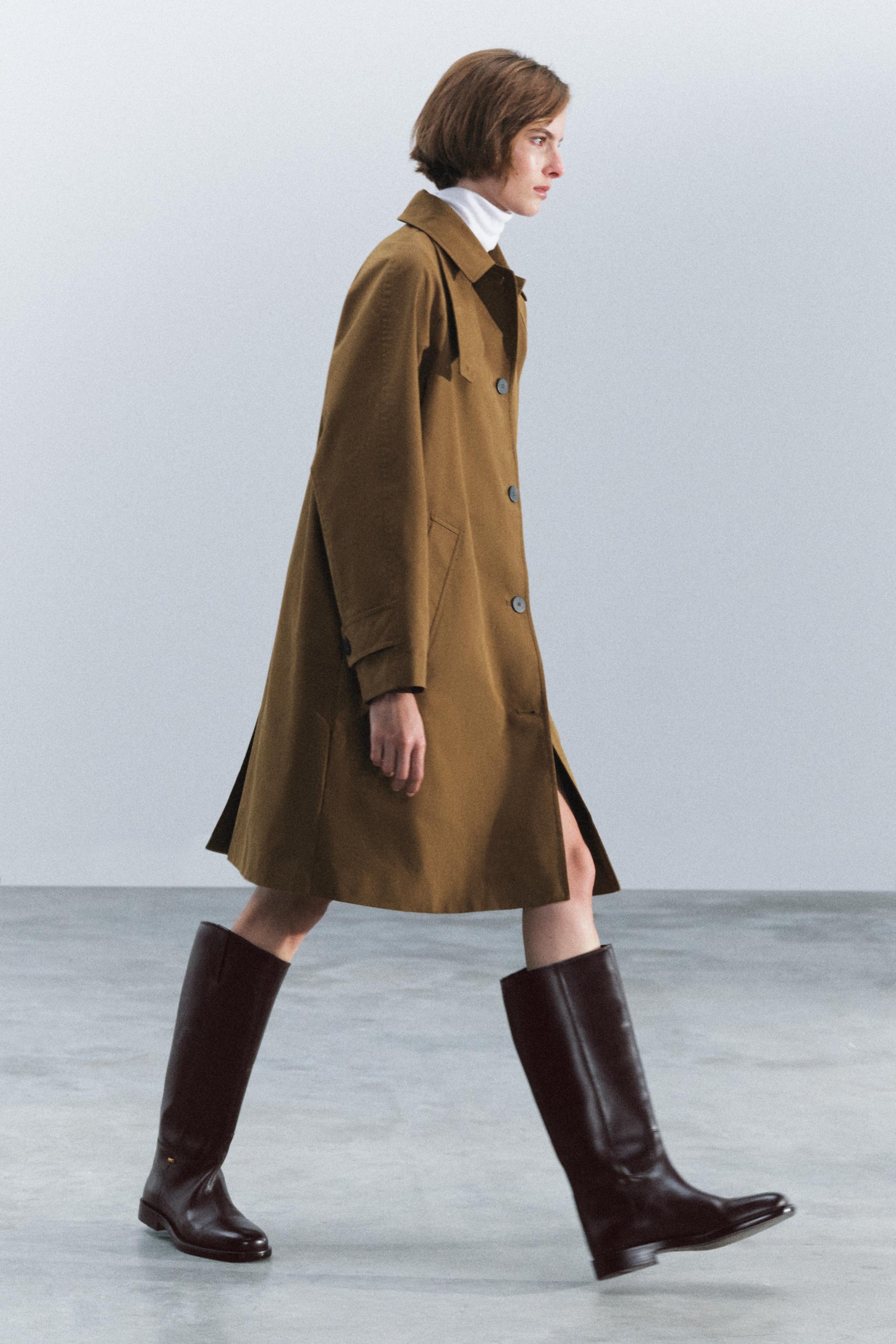 Leather Riding Boots - Brown - 2