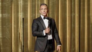 Sebastian Maniscalco in tux for stand-up special Is It Me?