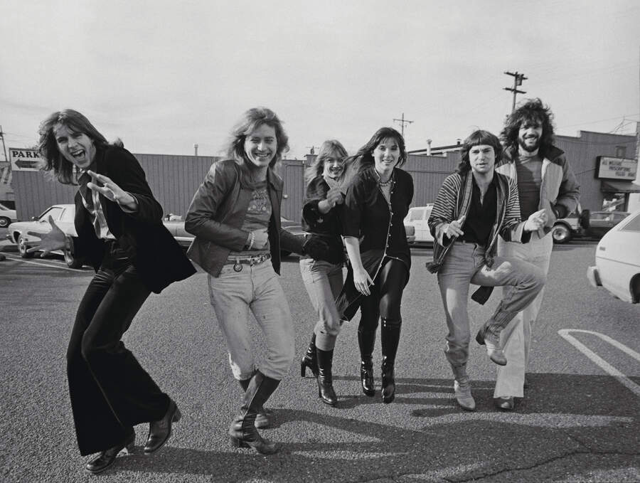 Heart in February 1978, dancing in a car park