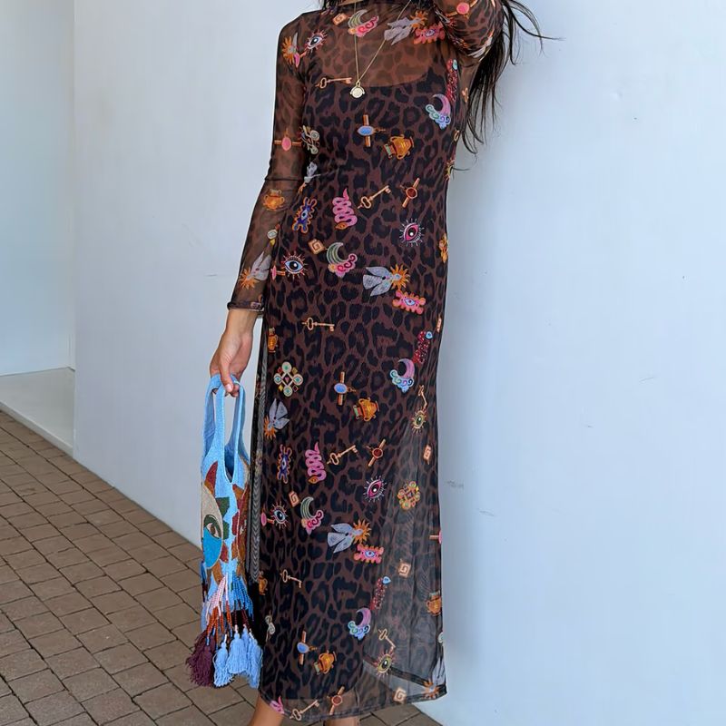 Never Fully Dressed, long sleeve midi dress