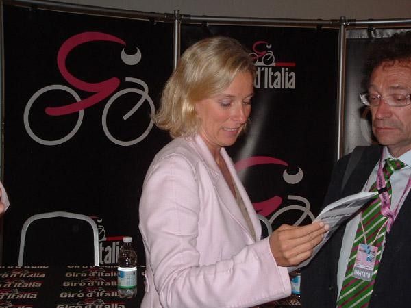 Giovanna Melandri the Italian minister of sport
