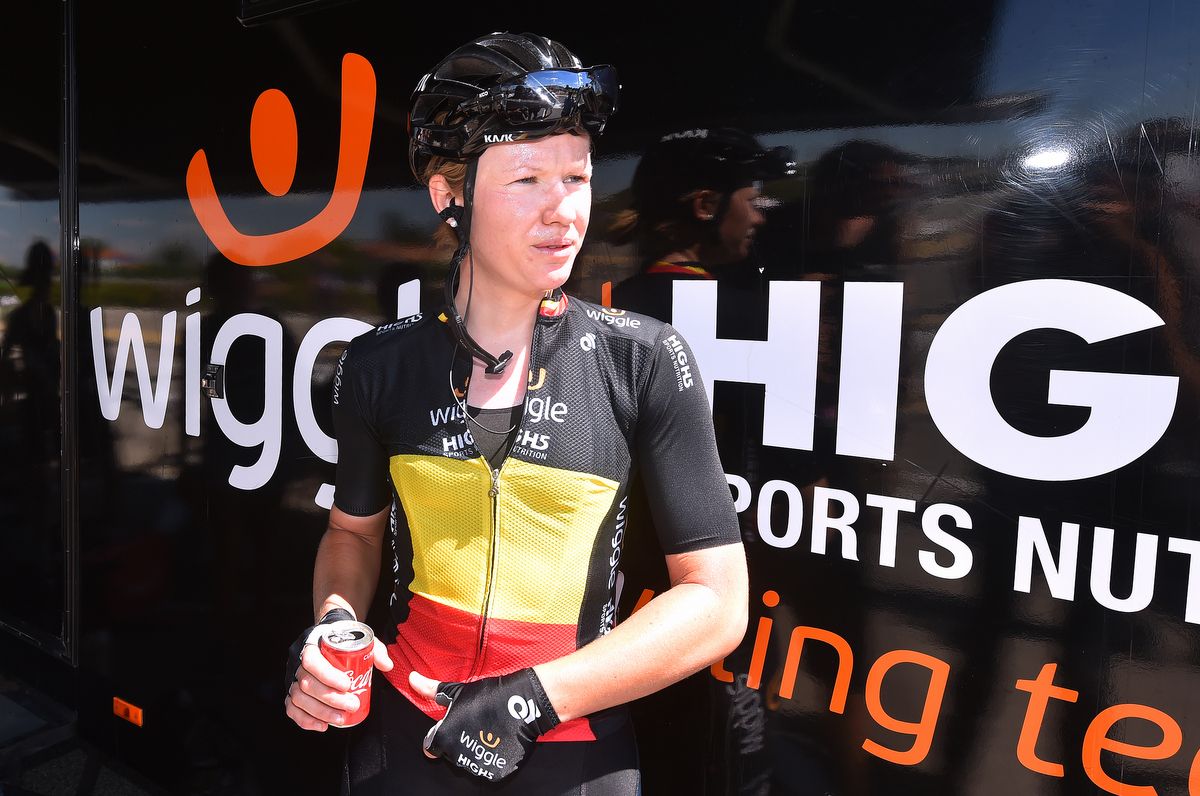 Jolien d'Hoore (Wiggle-High5) unsure if she is first or second