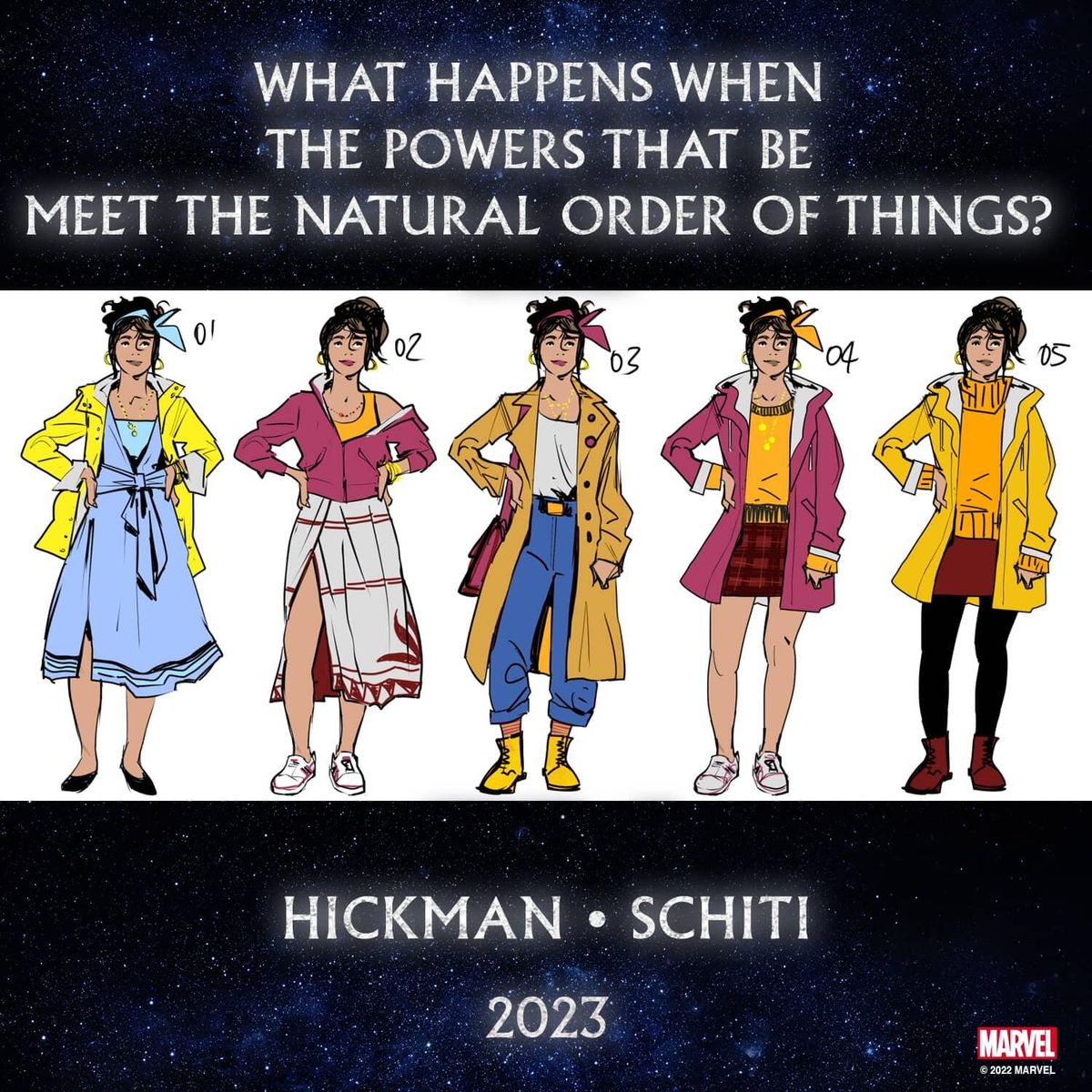 Valerio Schiti mystery character designs