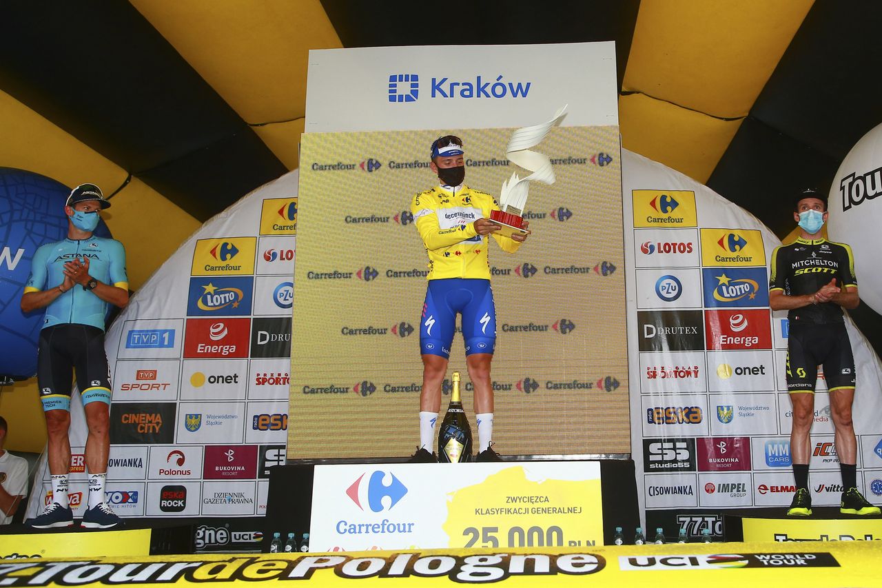 Tour de Pologne 2020 76th Edition 5th stage Zakopane Krakow 1889 km 09082020 Remco Evenepoel BEL Deceuninck Quick Step Jakob Fuglsang DEN Astana Pro Team Simon Yates GBR Mitchelton Scott photo Ilario BiondiBettiniPhoto2020