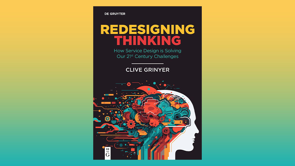 The book cover of Redesigning Thinking, a book about service design