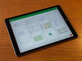 Google Sheets on iPad Pro