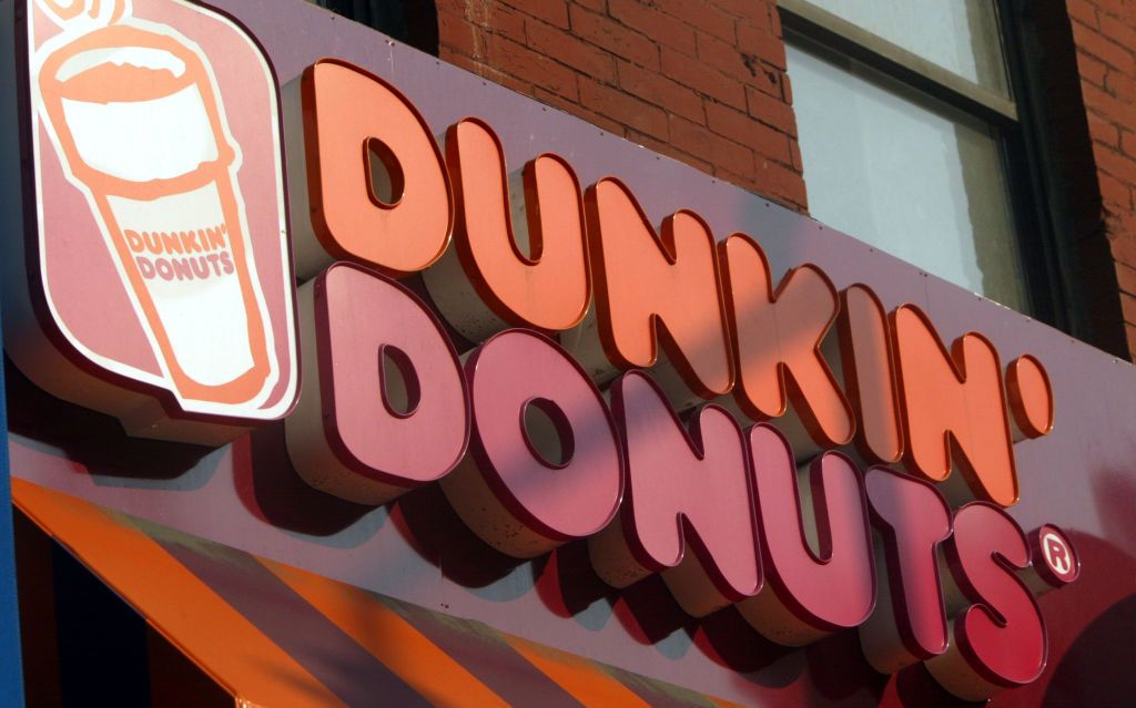 Dunkin Donuts sign.